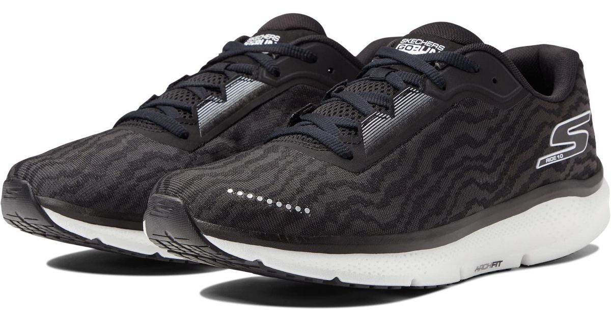 Skechers Go Run Arch Fit Ride 10 in Black for Men Lyst