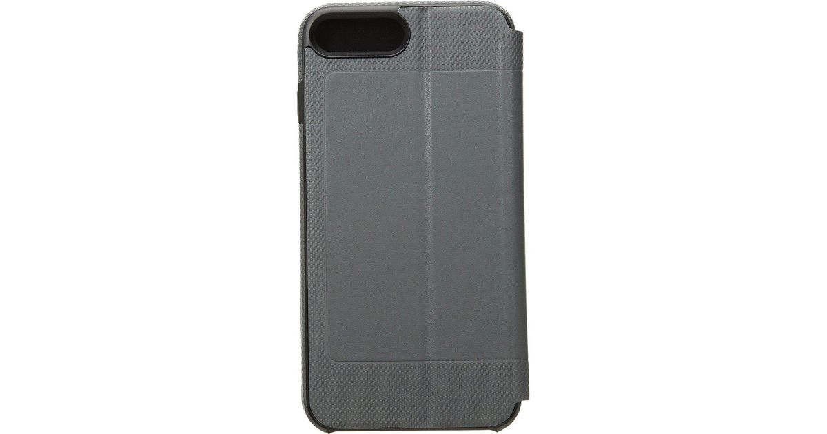 Tumi Leather Folio Snap Case Iphone 8 Plus (pewter) Cell Phone Case Lyst