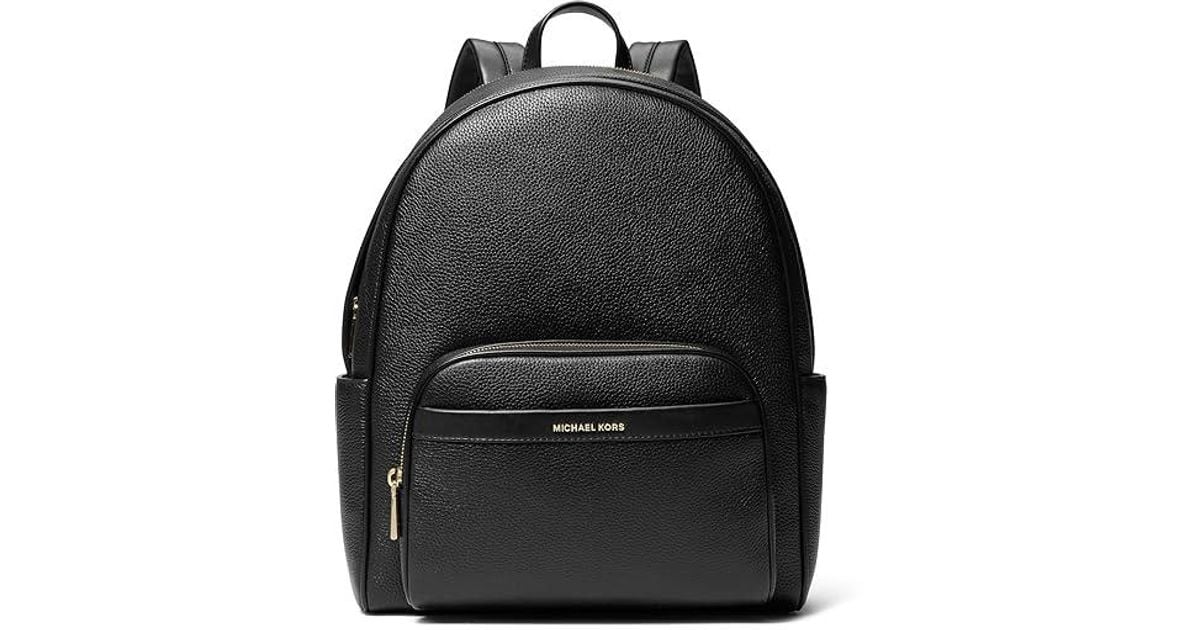 Black michael kors backpack purse best sale