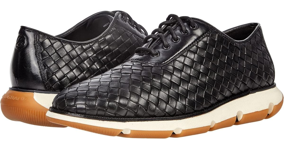 Cole Haan Leather 4.zerogrand Woven Oxford in Black for Men - Lyst