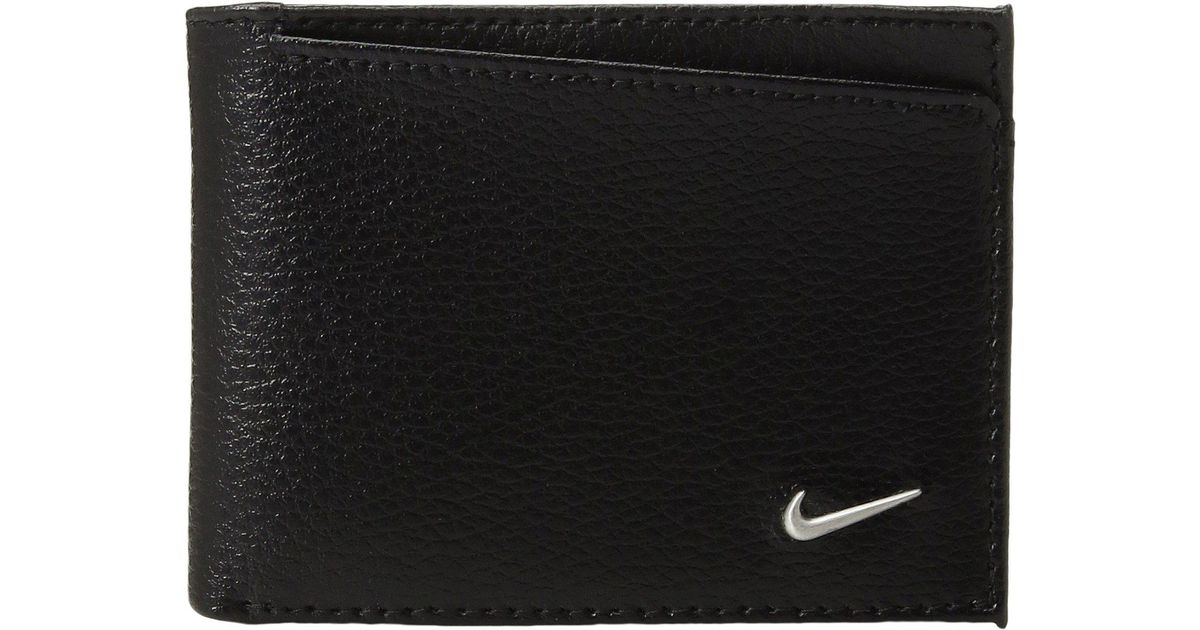 Nike Leather Passcase Wallet (brown) Wallet Handbags in Black for Men | Lyst