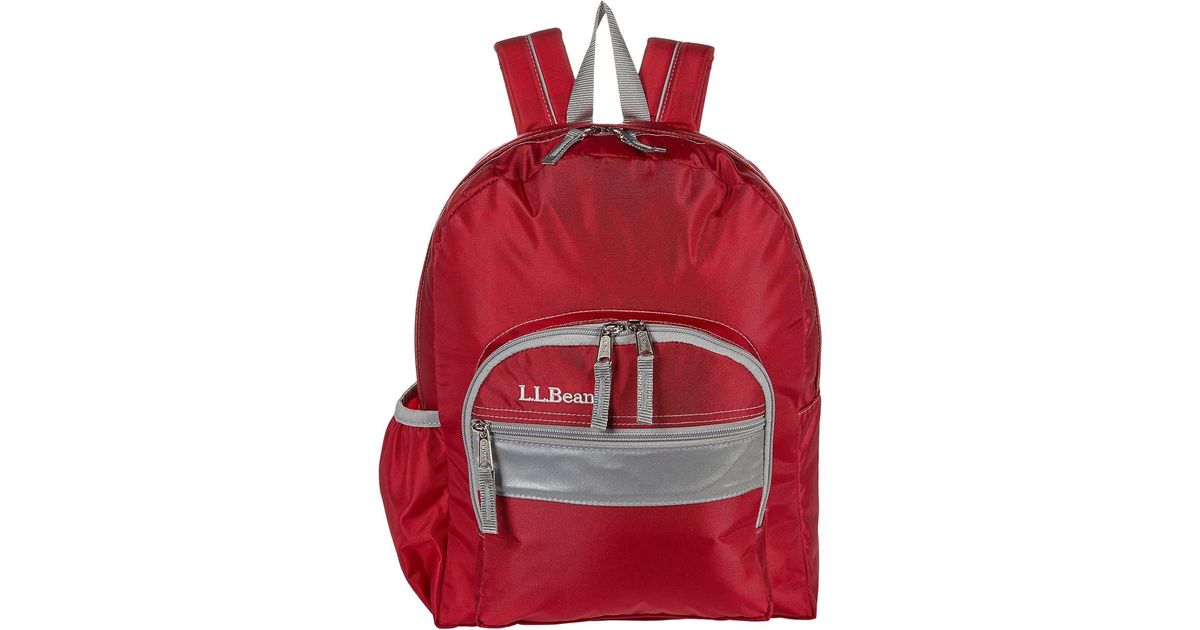 L.L. Bean Kids Junior Backpack in Red Lyst