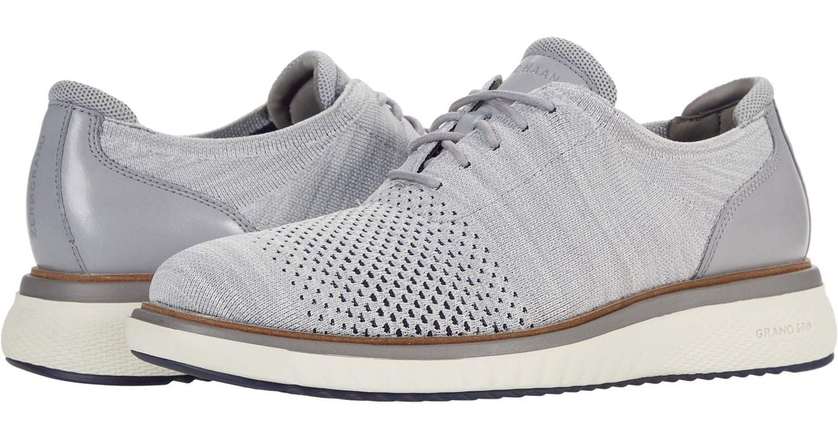 Cole Haan Synthetic Zerogrand Eon Stitchlite Wingtip Oxford in Gray for Men | Lyst