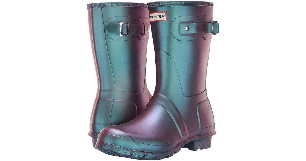 hunter boots wave blue