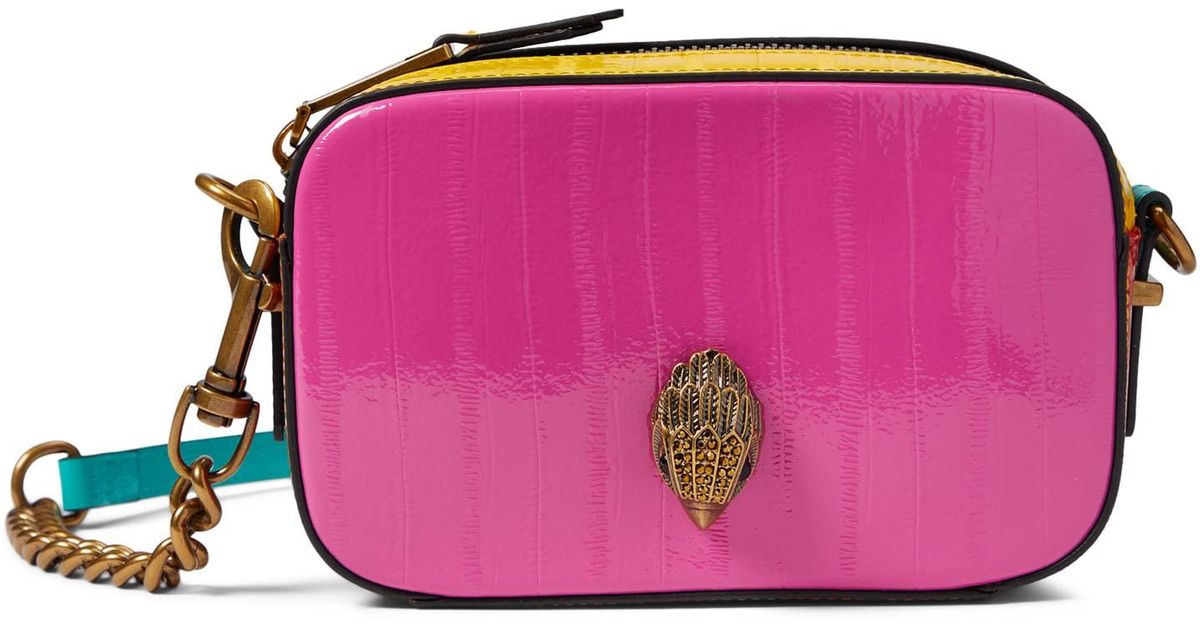 Kurt Geiger Leather Shoreditch Small Camera Bag in Gray Lyst