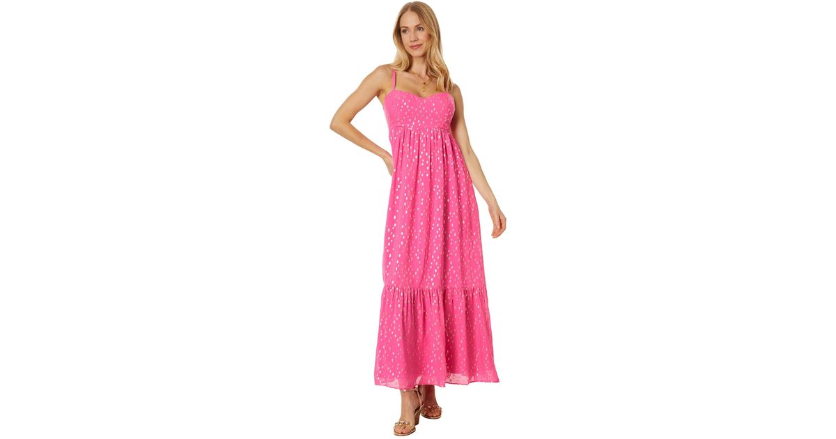 Lilly Pulitzer Hiedi Maxi Dress in Pink | Lyst