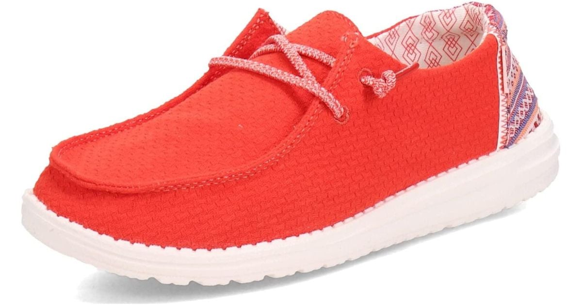 hey dude red womens