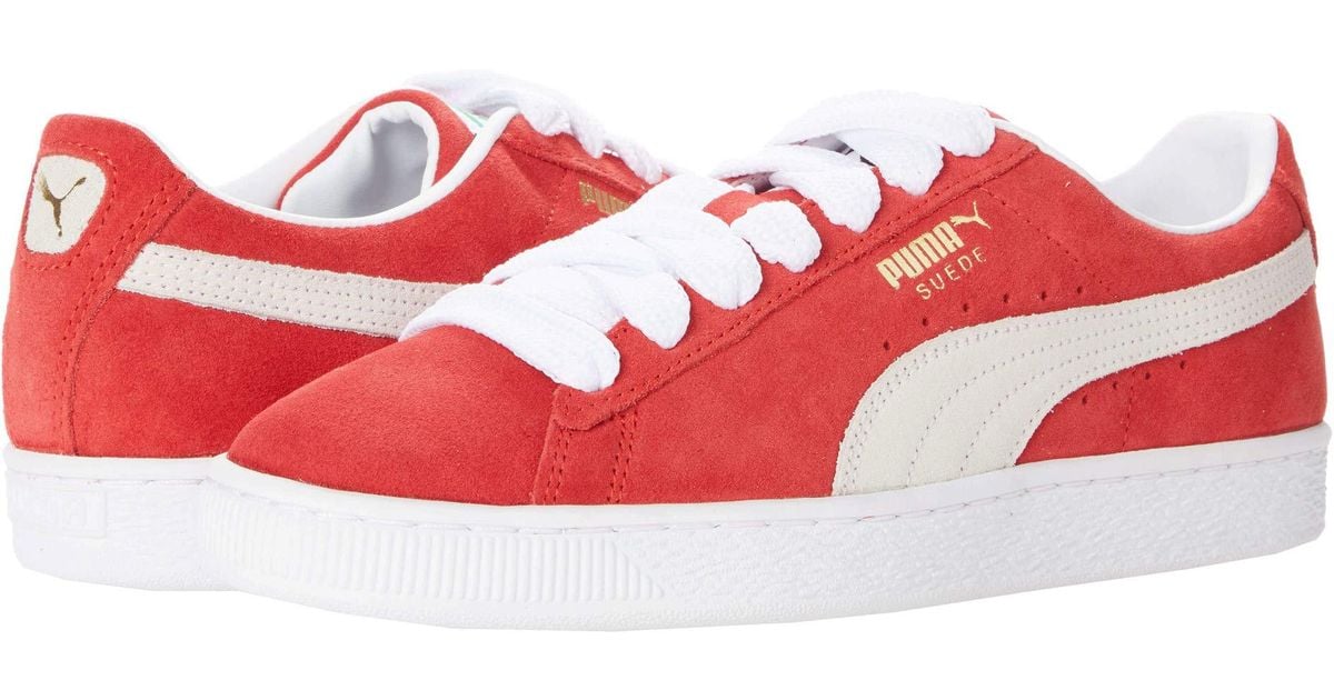 puma suede red