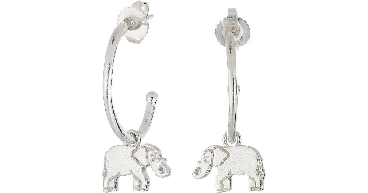 elephant hoop earrings
