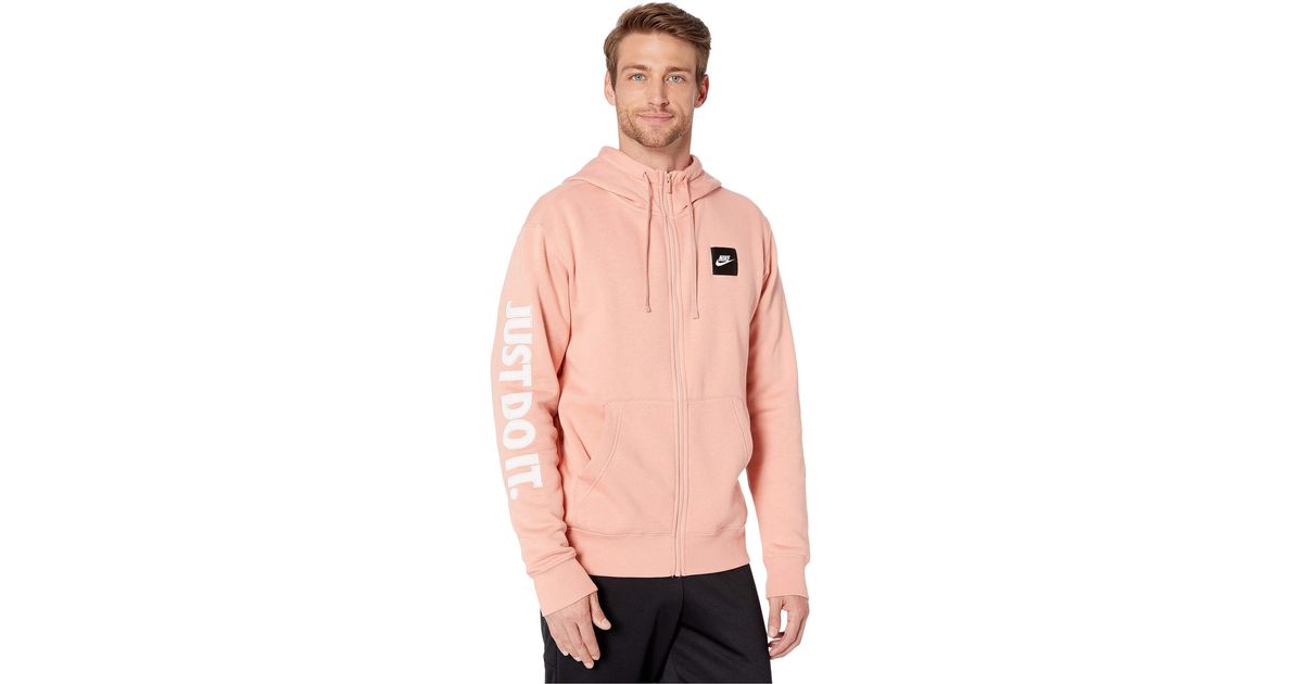 pink nike just do it hoodie