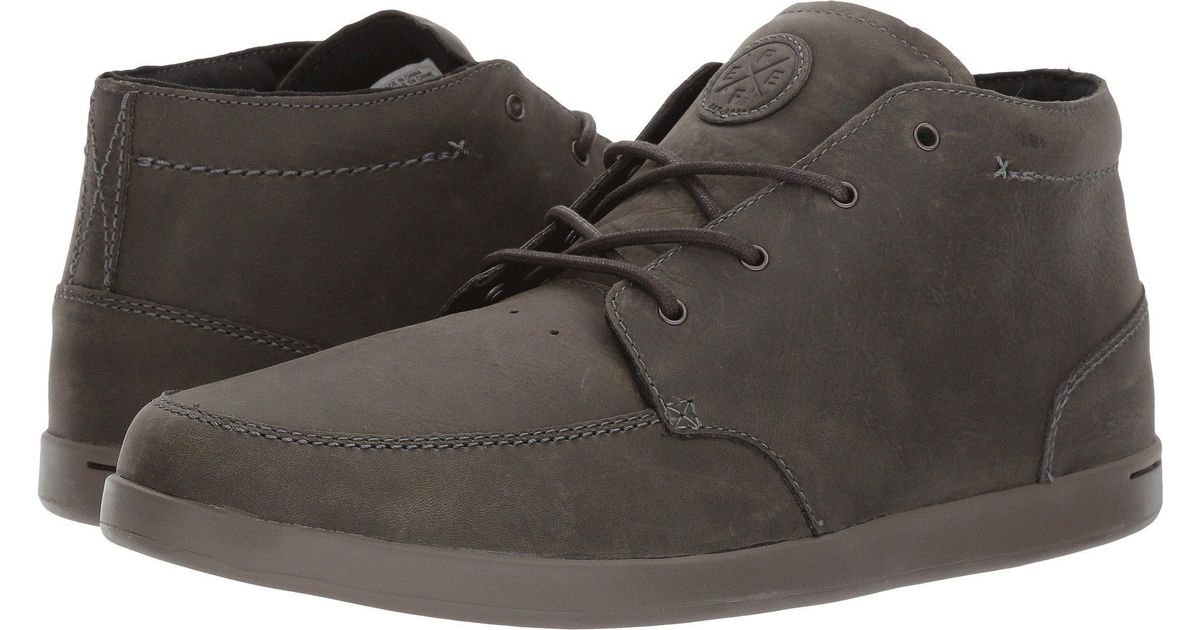 reef spiniker mid nb leather shoe