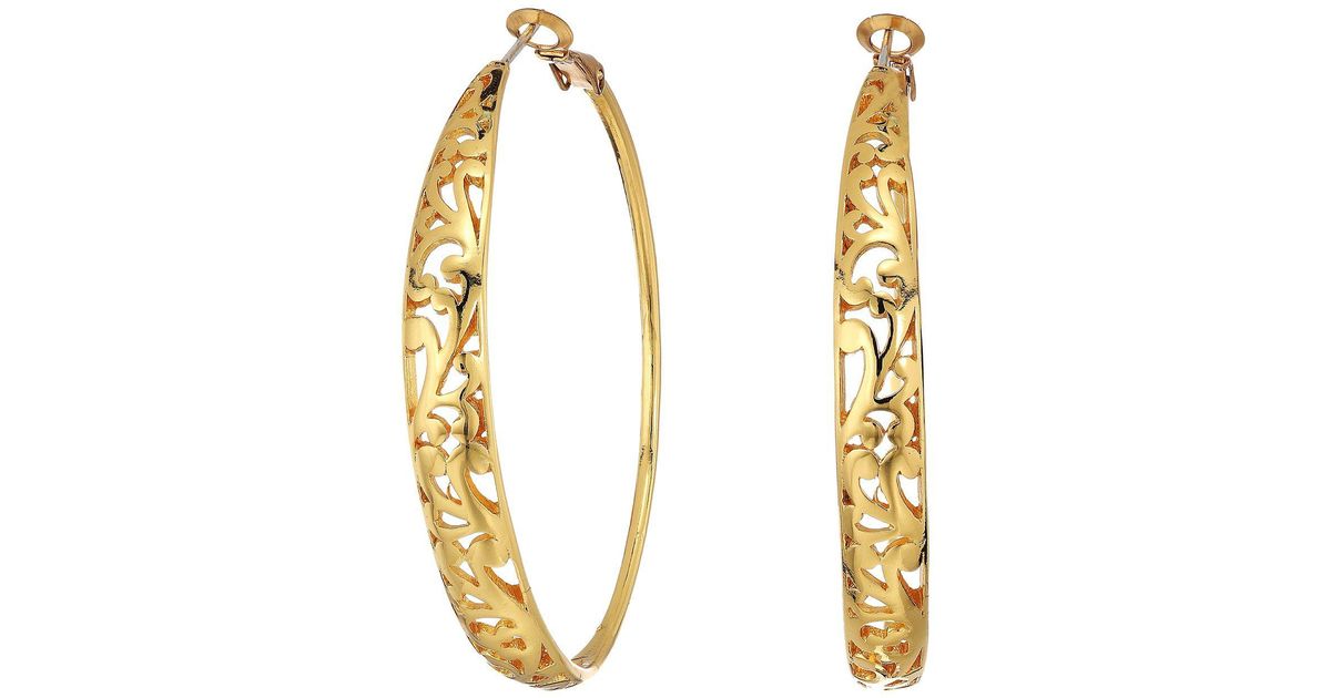 Lyst Brighton Elora Leverback Hoop Earrings In Metallic
