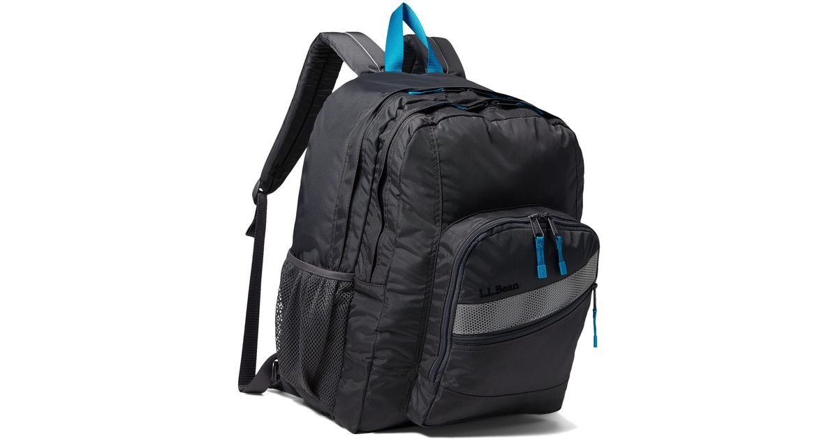 L.L. Bean Kids Deluxe Backpack in Black Lyst