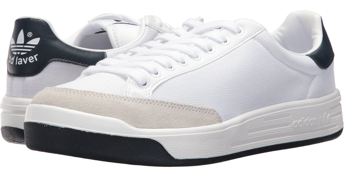Saturar El extraño precio adidas Originals Rod Laver Super (footwear White/footwear White/collegiate  Navy) Men's Tennis Shoes for Men | Lyst