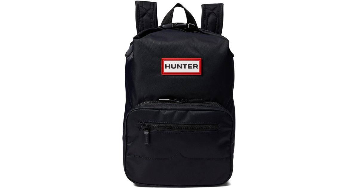 HUNTER Synthetic Nylon Mini Pioneer Topclip Backpack in Black Lyst