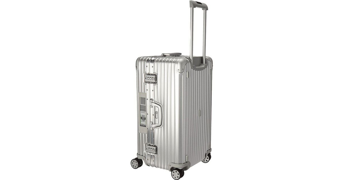 RIMOWA Topas - 28 Sport Trunk Multiwheel(r) With Electronic Tag (silver)  Luggage in Metallic for Men - Lyst