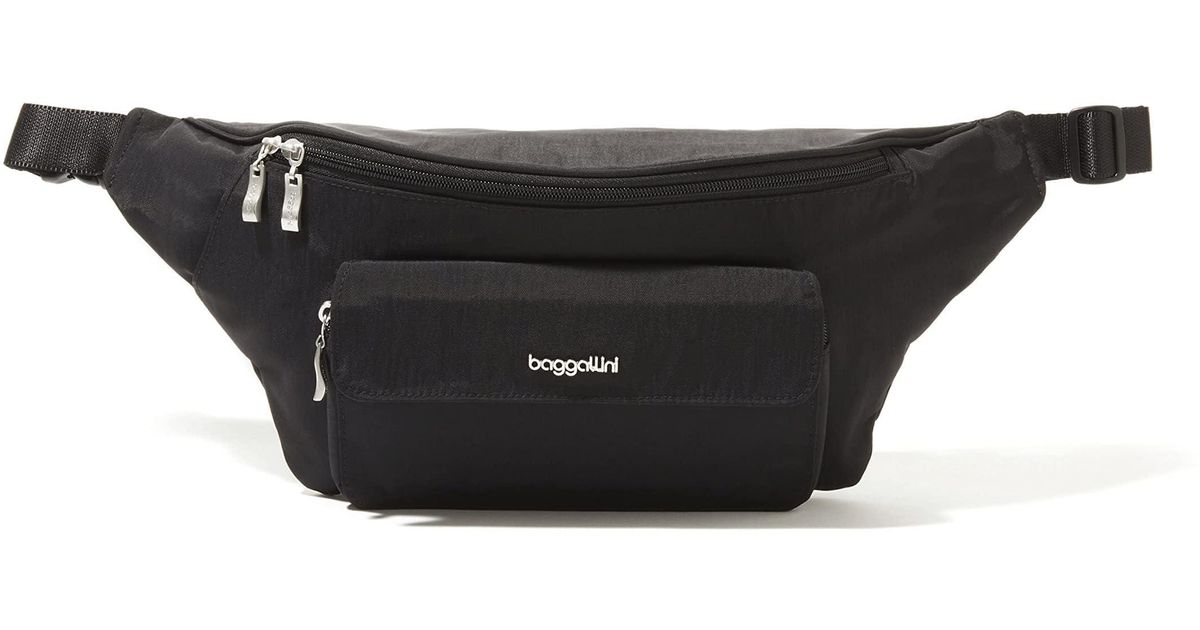 Baggallini Modern Everywhere Waist Pack Sling in Black Lyst