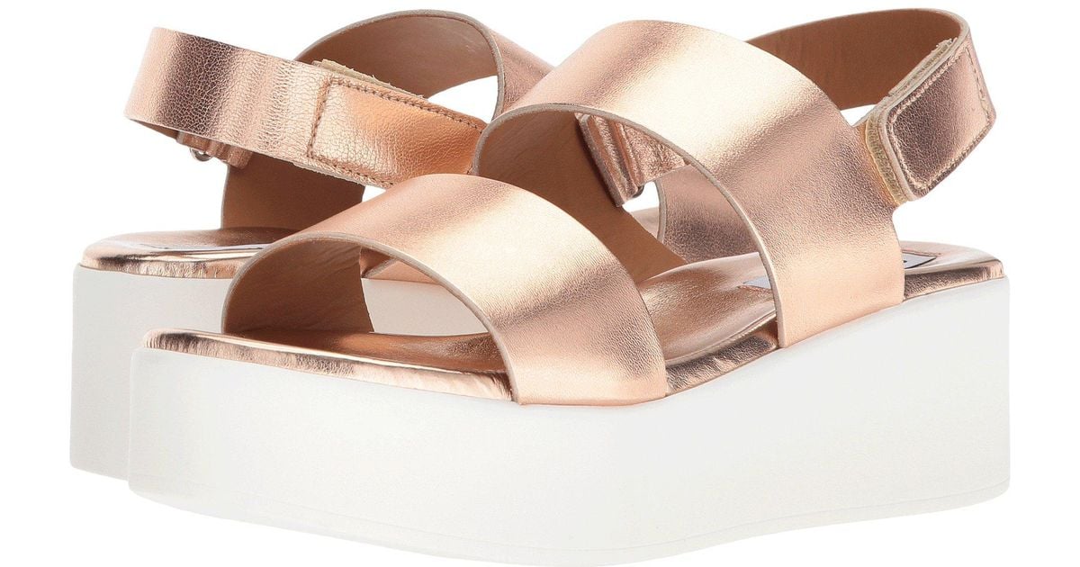 Steve Madden Rachel Platform Sandal (rose Gold) Women's Sandals | Lyst