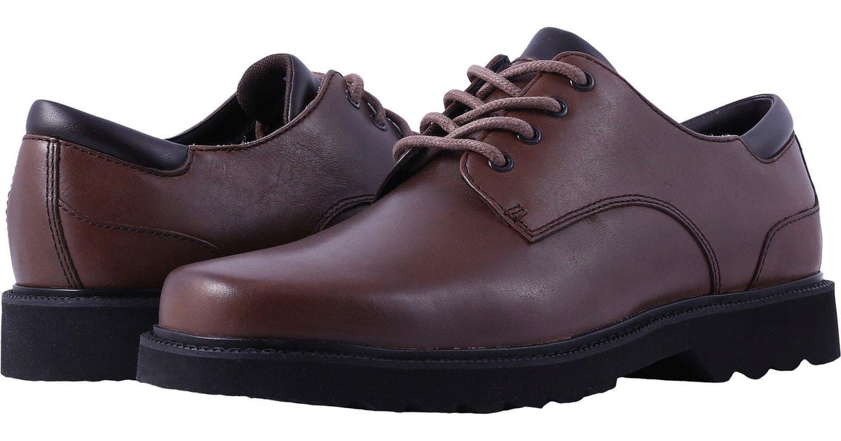 Rockport Leather Main Route Northfield Waterproof in Dark Brown Leather