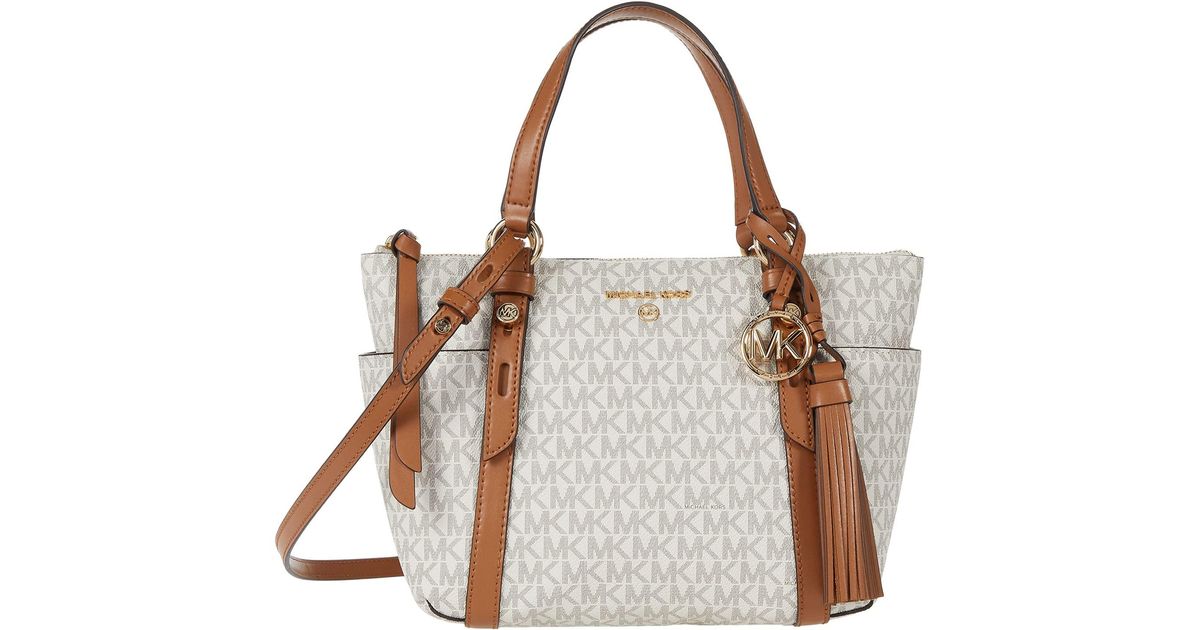 michael kors sullivan small convertible top zip leather tote