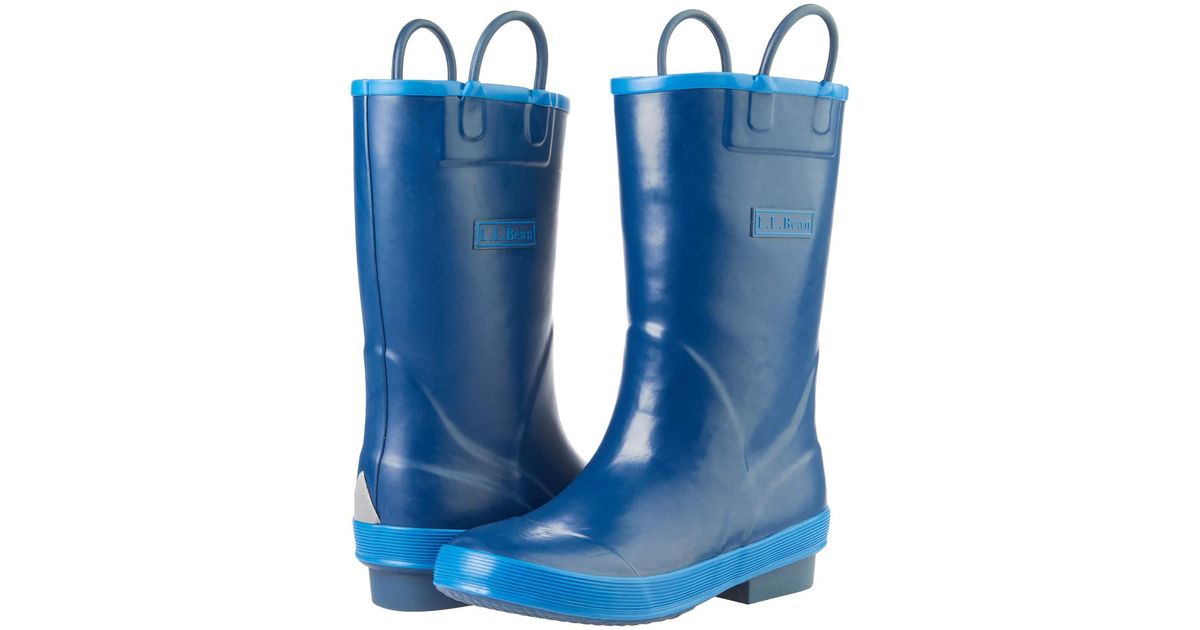 L.L. Bean Puddle Stompers Rain Boots in Blue Lyst