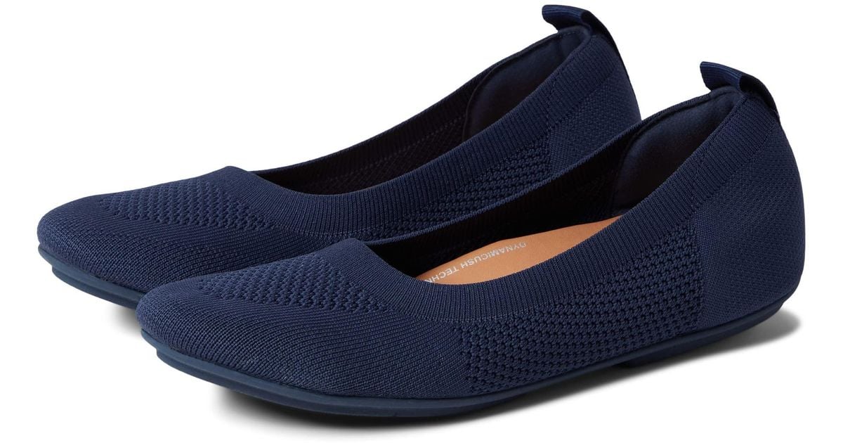 Fitflop Synthetic Allegro E01 Multiknit Ballet Pumps in Blue Lyst