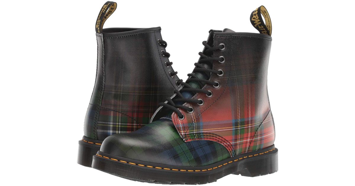 doc marten tartan boots