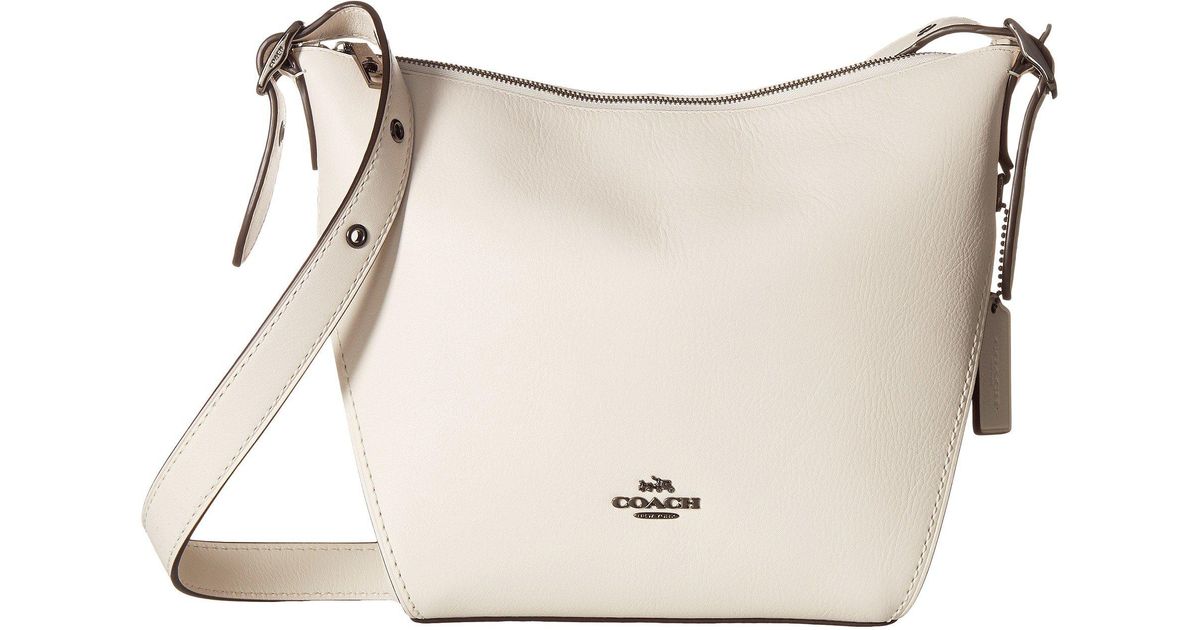 coach mini dufflette leather shoulder bag