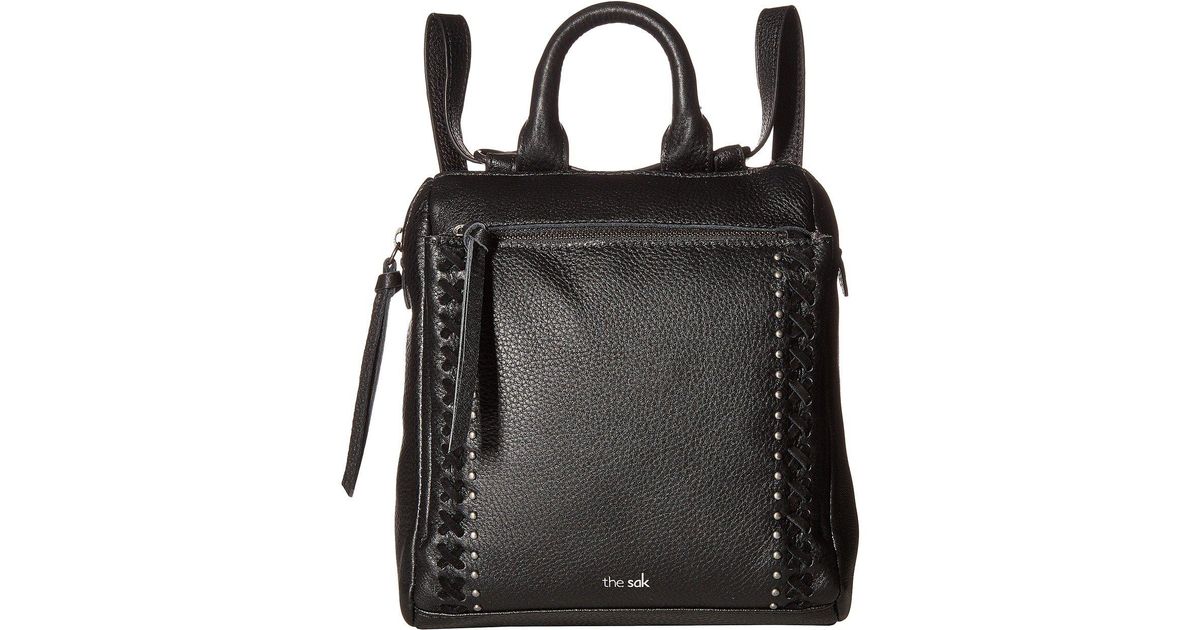 loyola convertible small leather backpack