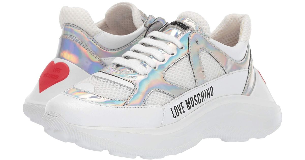 love moschino super heart sneaker