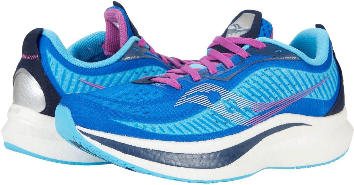 saucony endorphin speed navy citron
