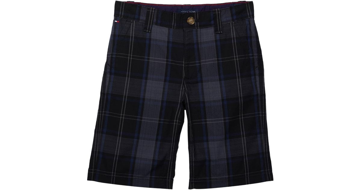 Tommy Hilfiger Adaptive Shorts With Velcro Fly Closure in Blue for Men