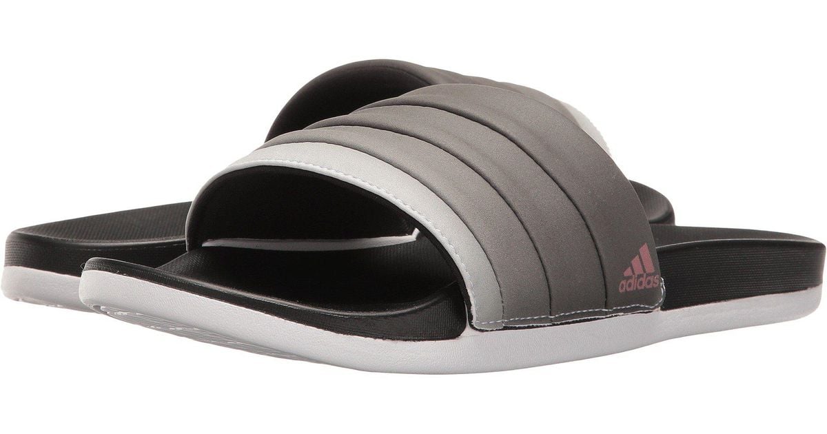 adidas Synthetic Adilette Cloudfoam Ultra Armad (core Black/tech Rust  Metallic/footwear White) Women's Slide Shoes | Lyst