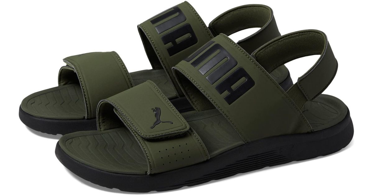 PUMA Backstrap Sandal in Black for Men Lyst