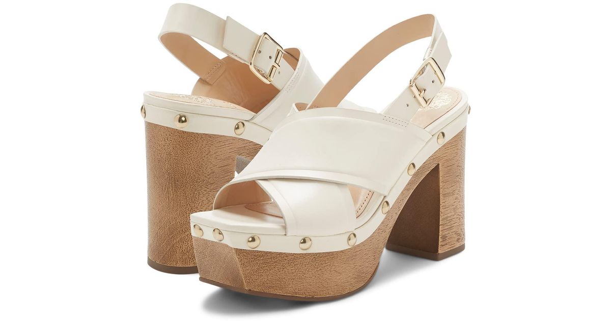 Vince Camuto Leather Jenevya in Beige (Natural) | Lyst