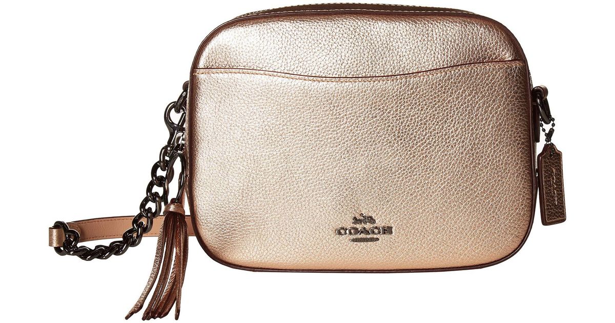 coach rose gold bag