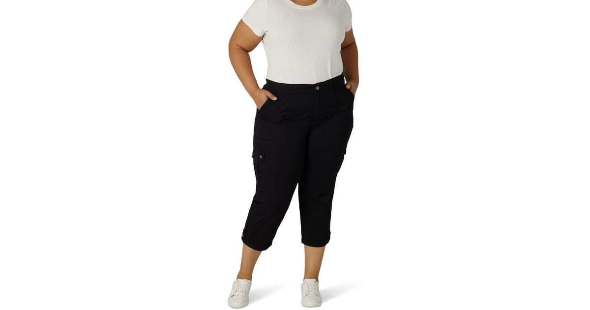 Lee Jeans Plus Size Flex-to-go Cargo Capris Relaxed Fit Mid-rise in ...