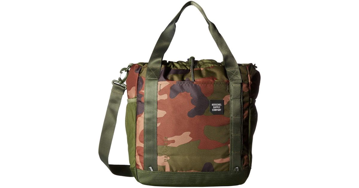 herschel camo tote
