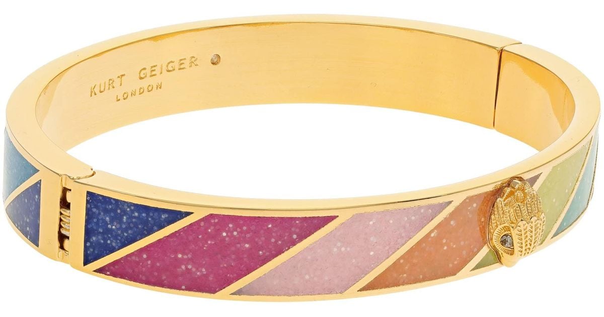 Kurt Geiger Signature Rainbow Bangle Bracelet | Lyst