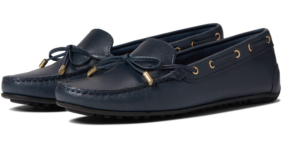 Massimo Matteo Lace Driving Loafer in Navy (Blue) Lyst
