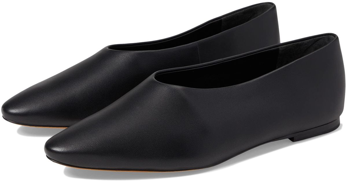 vince behati leather flat