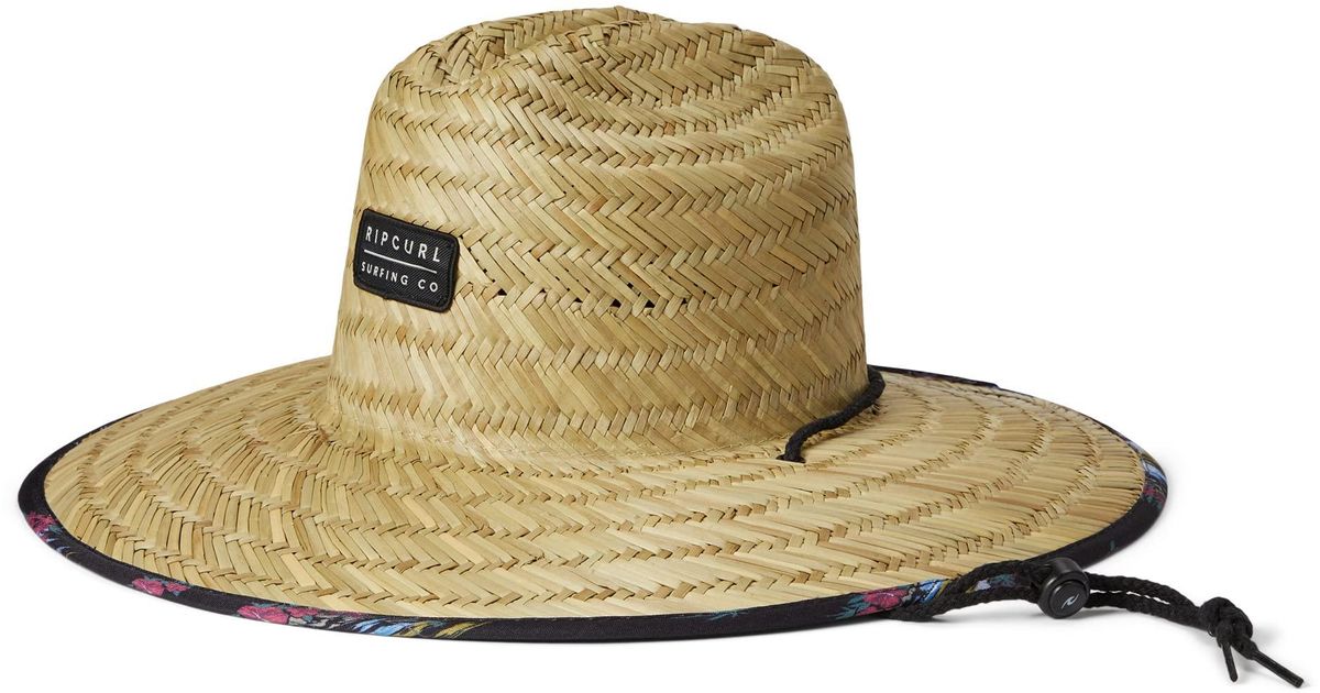 Rip Curl Mix Up Straw Hat in Black for Men Lyst