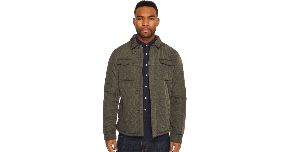 scotch and soda quilted shirt jacket