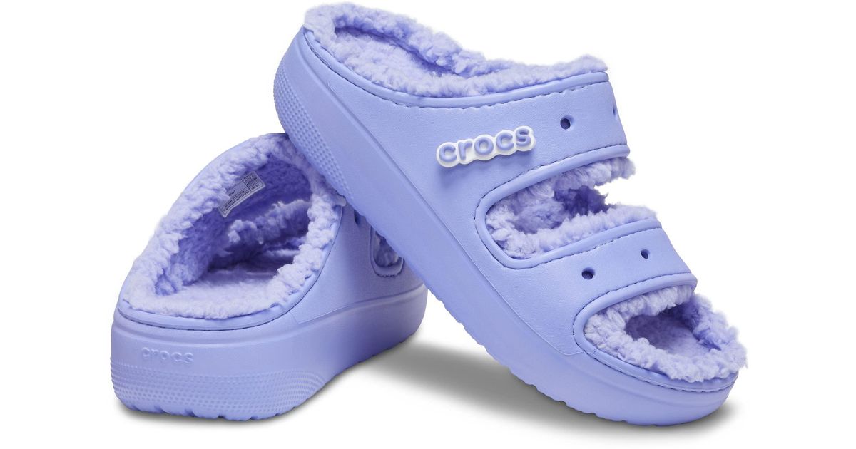Crocs™ Classic Cozzzy Sandal in Purple | Lyst