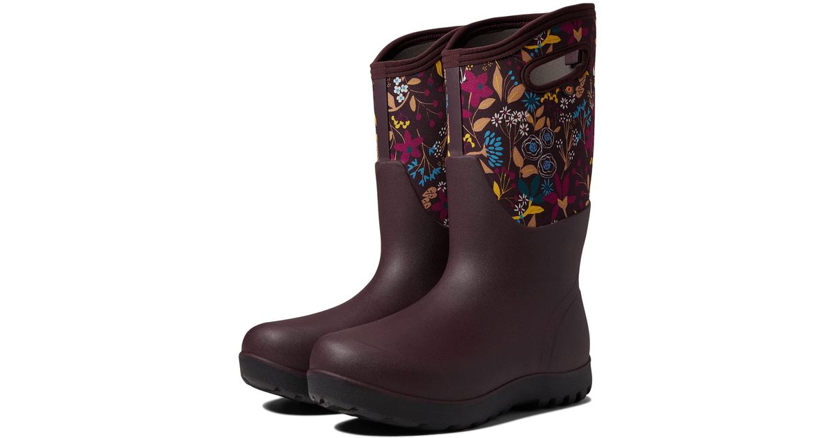 Bogs Synthetic Neo-classic Cartoon Flower in Burgundy (Red) | Lyst