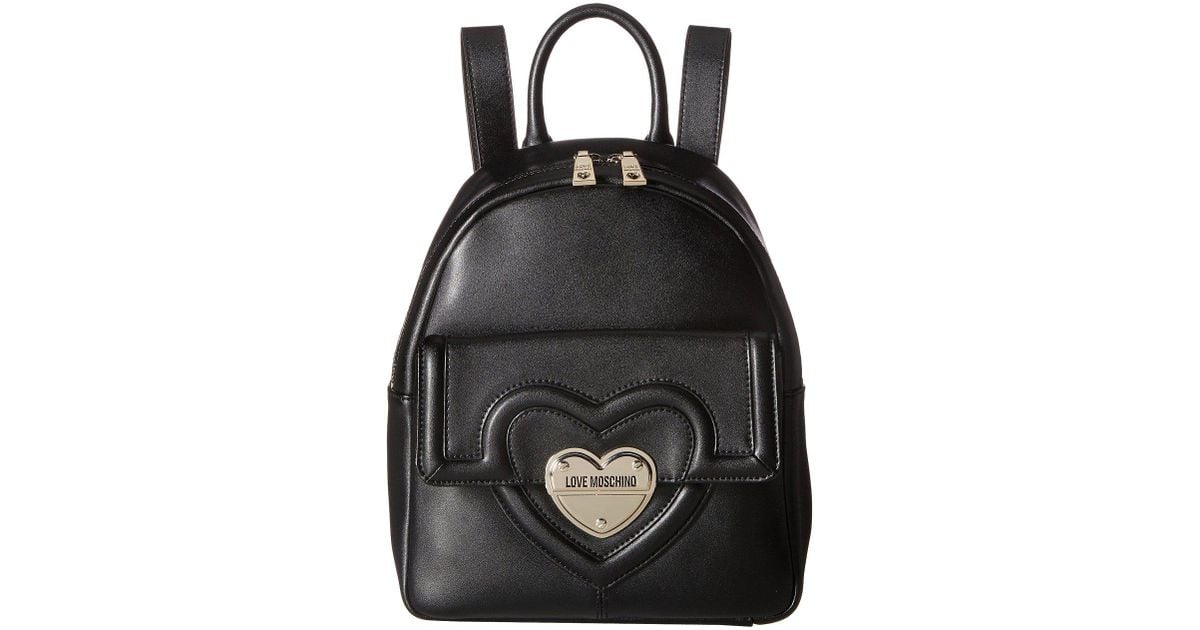love moschino black backpack