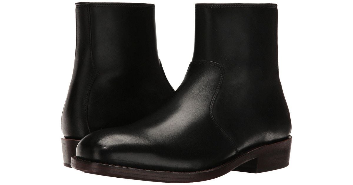 COACH West Leather Zip Boot (black) Men's Zip Boots for Men Lyst