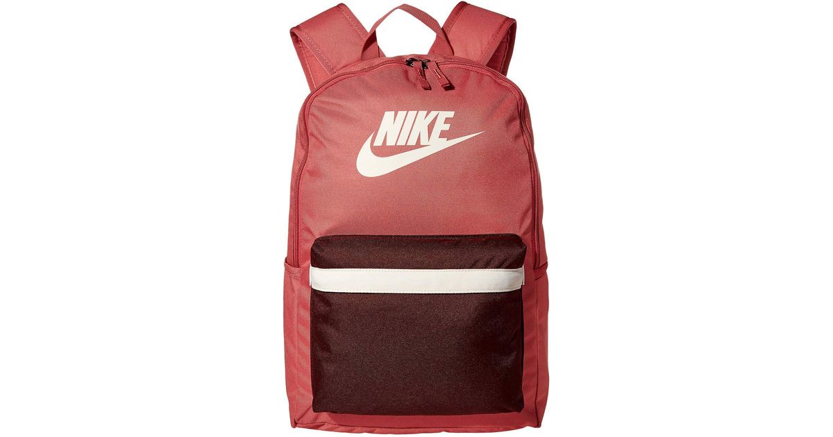 nike pink heritage backpack