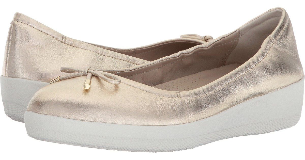 Fitflop Leather Superbendy Ballerinas 