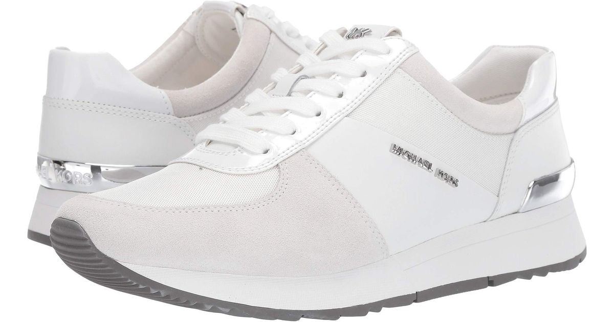 michael kors allie trainer optic white